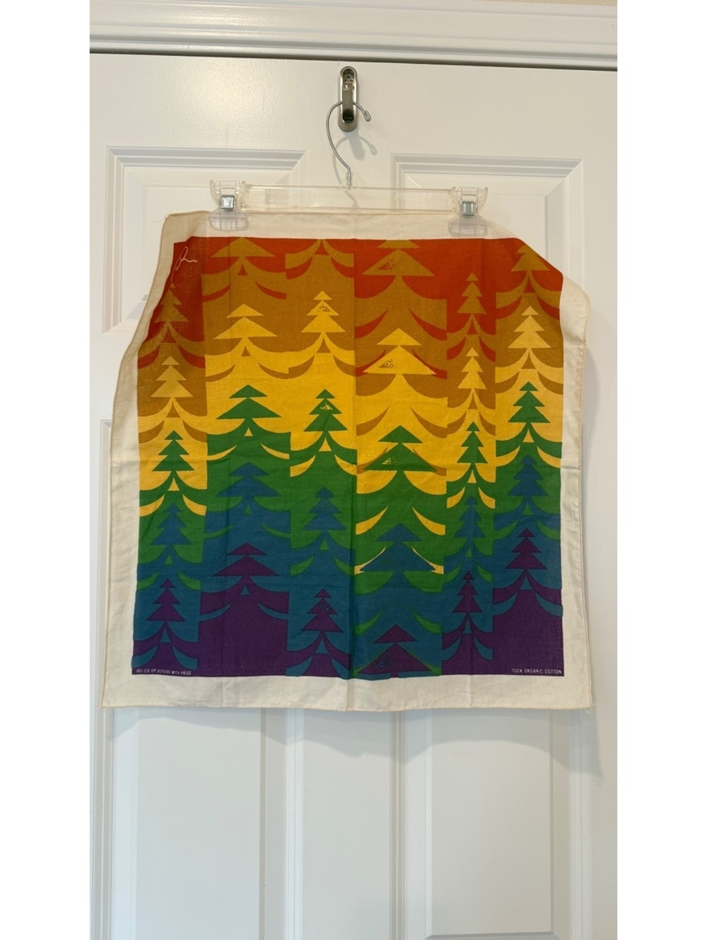 REI Co-op Outside With Pride Rainbow Forest 100% Organic Cotton Bandana Scarf